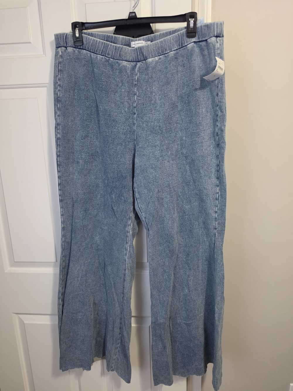 Good American Jeanius Flare French Terry Pants 3XL